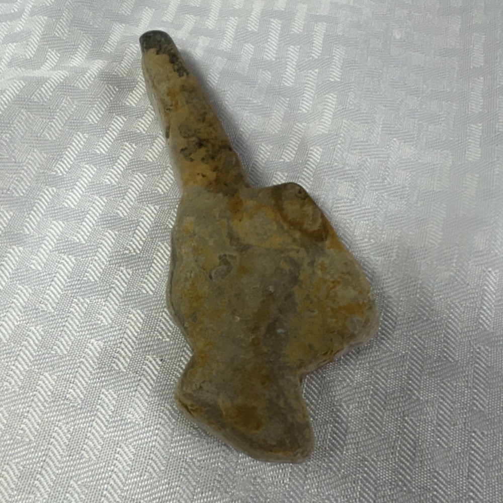 Ancient Indian artifact, stone carving, birdstone , tool