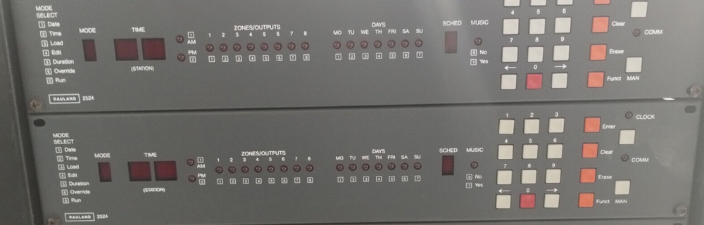 Rauland 2524 Master Clock Intercom Control System 6 MONTH WARRANTY!