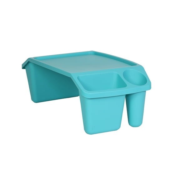 (2 pack) Everything Mary Lap Desk, Teal 17.9" Storage Lap Desk