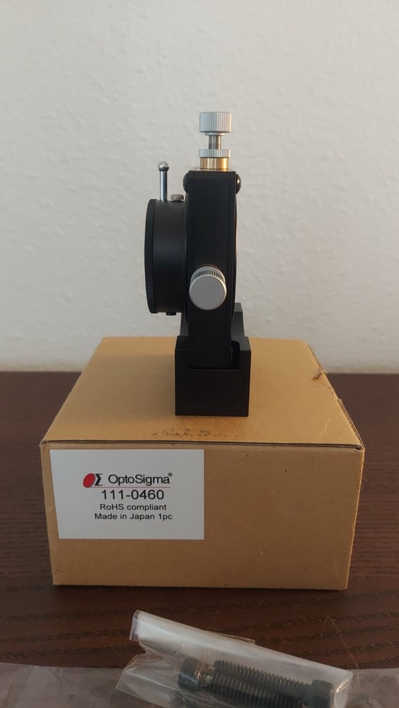 Optosigma 111-0460 3-axis lens holder NOS opened box