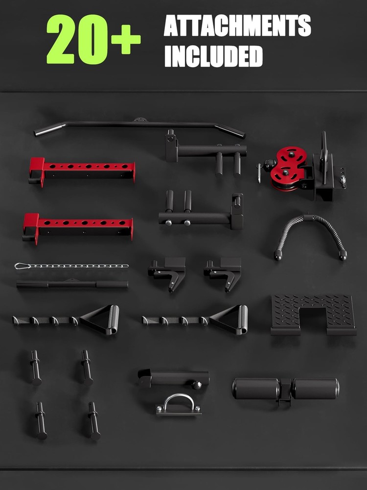 🔝Smith Machine Strength Training Power Cage Lat-Pull Down System 2200lbSquat Ra