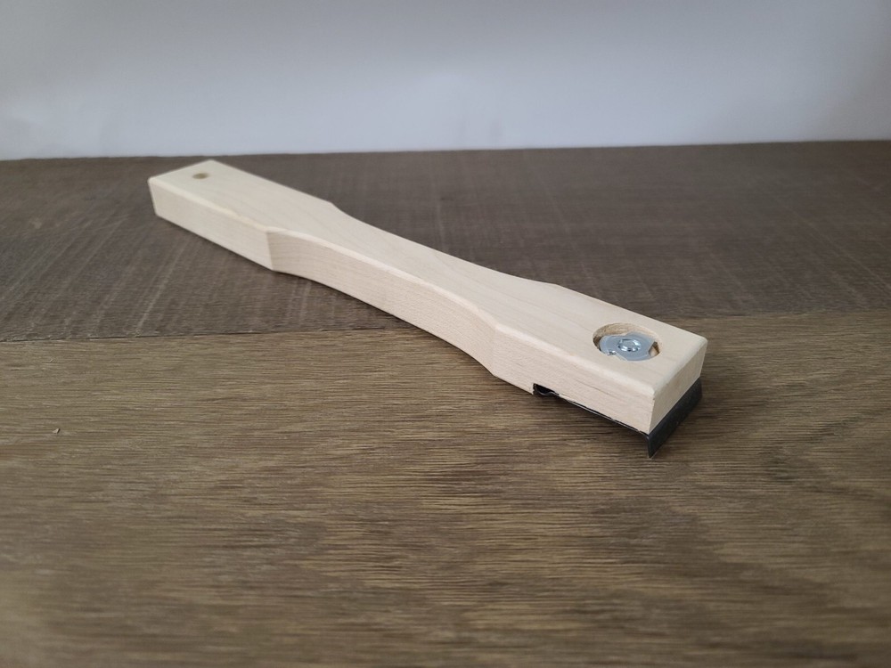 1-1/2" X 11" Wooden Handle Floor Scraper