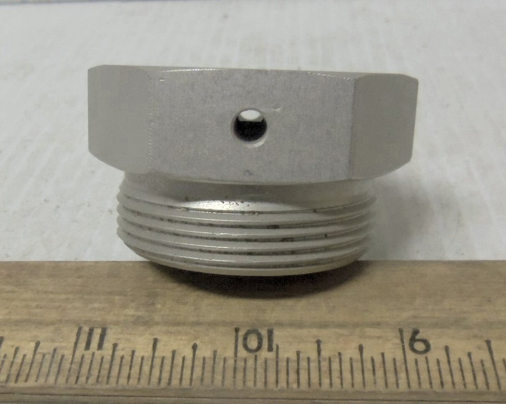 Threaded Hex Head Aluminum Cap or Plug or (?) (NOS)