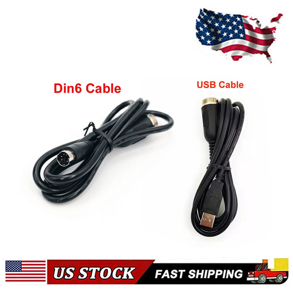 Cable For Thrustmaster TH8A/TSSH TSSH+ Connection Date Din6 Cable USB Cable USA