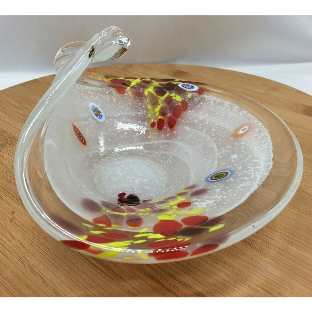 Millefiori style Glass Dish