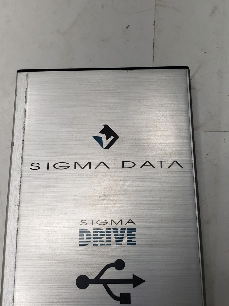 Sigma Data Sigma Drive USB Portable External Hard Drive SSD Enclosure Untested