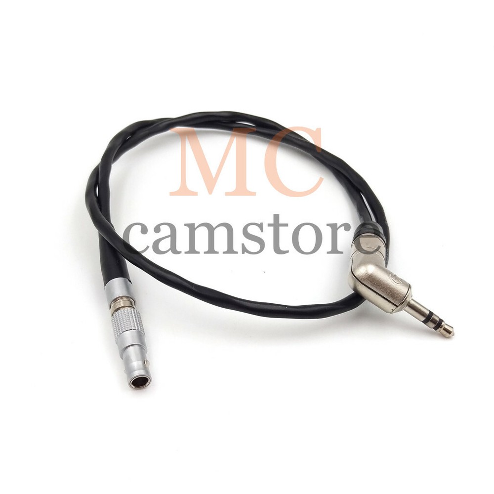 00B 4pin to 3.5 audio head, Easync Synchronize Timecode cable For ARRI Mini 20"