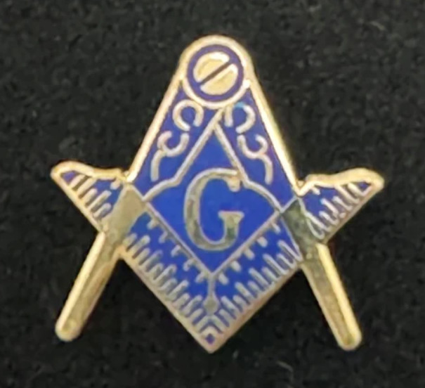 Square and Compass Lapel Pin