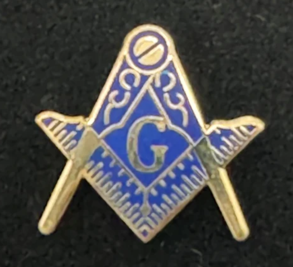 Square and Compass Lapel Pin