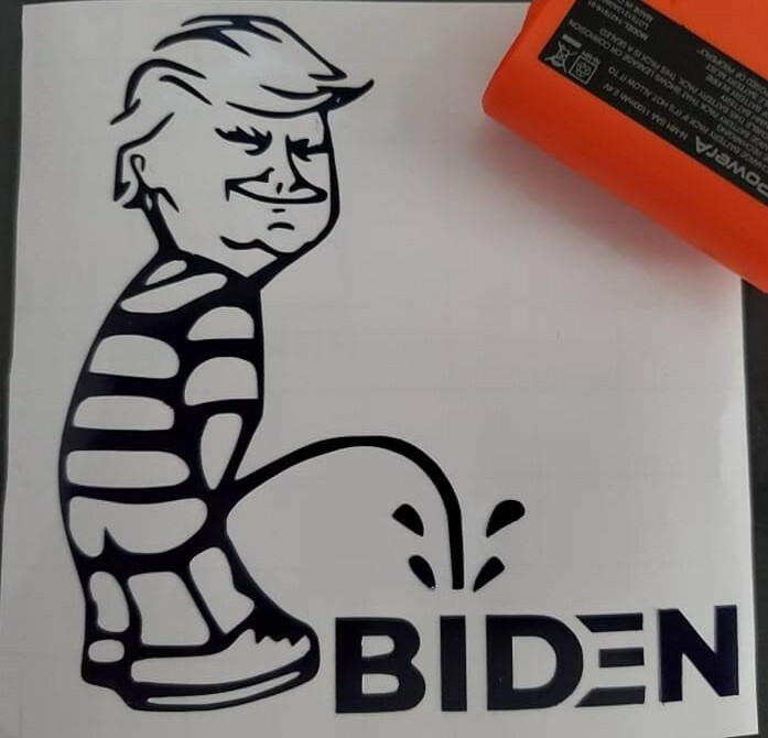 Trymp/Biden vinyl decal