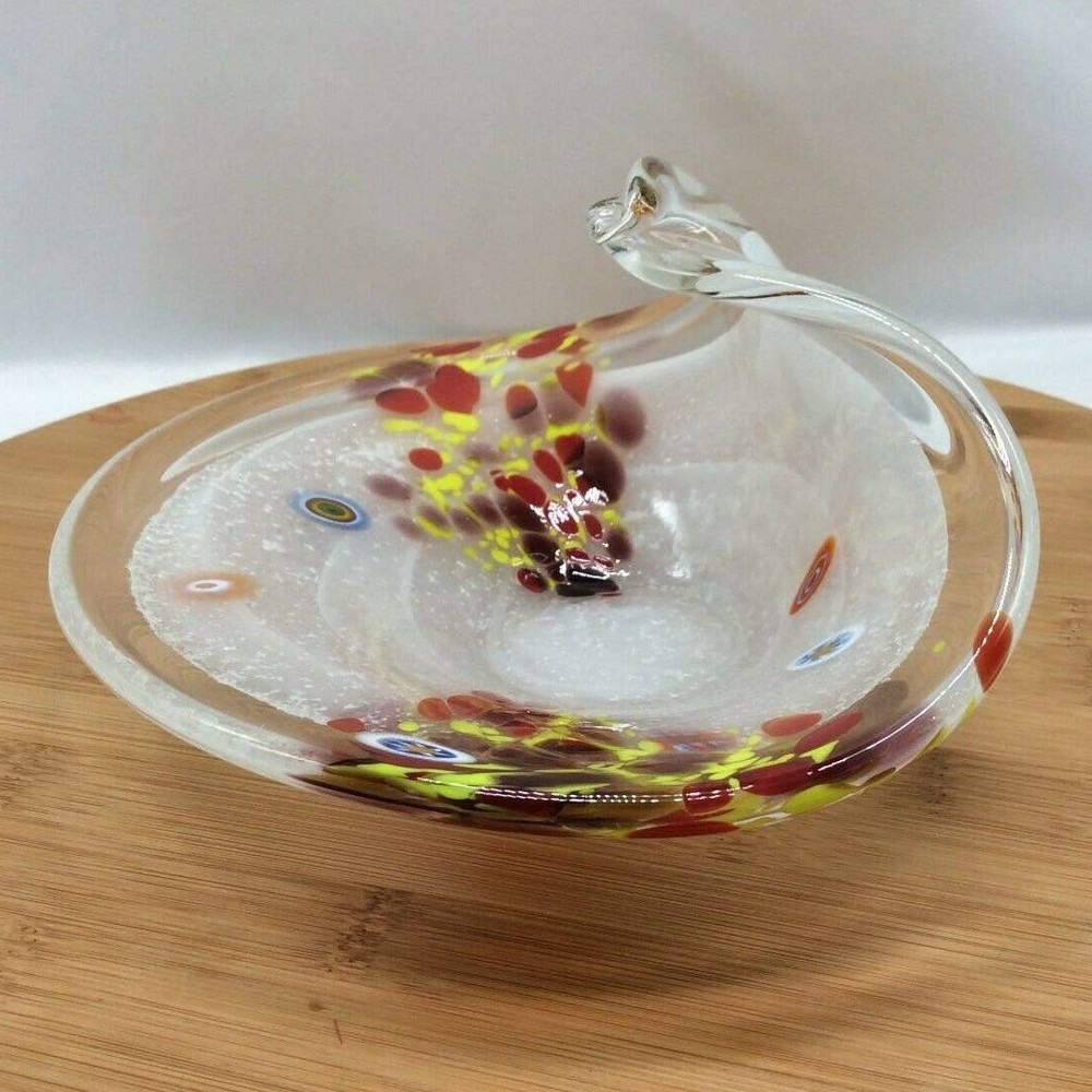 Millefiori style Glass Dish
