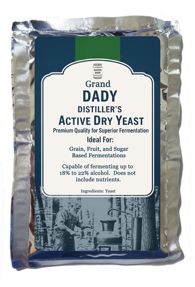 8 ounces DADY Distillers Active Dry Yeast Moonshine Whiskey Rum Vodka