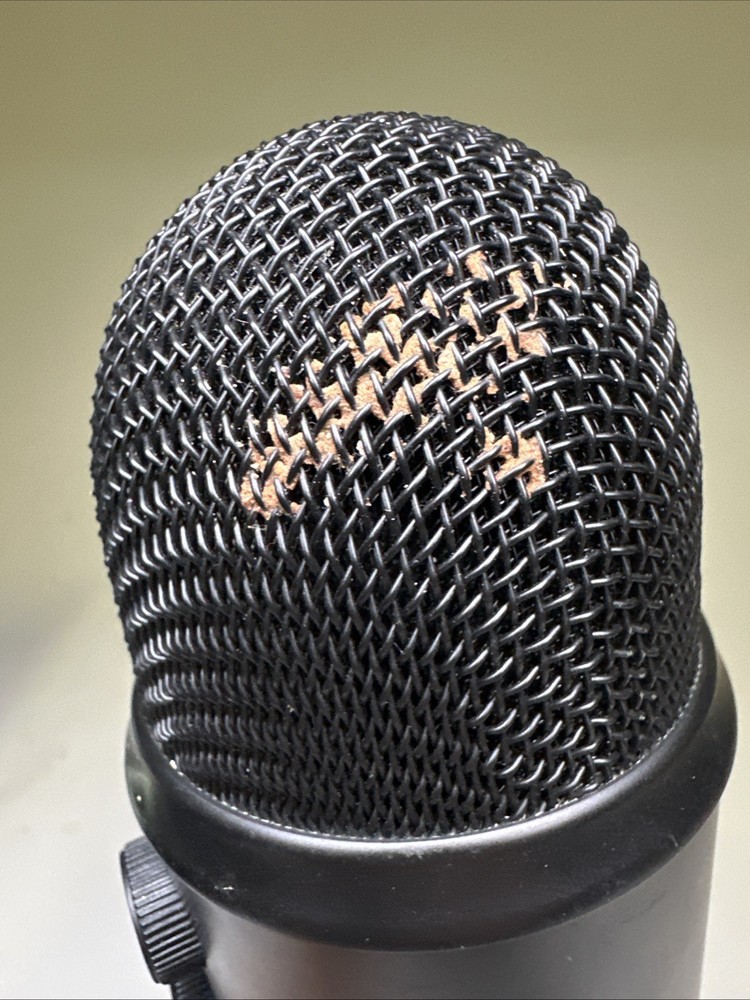 Blue USB Microphone Condenser A00132 w/ Stand & Cable Tested Working