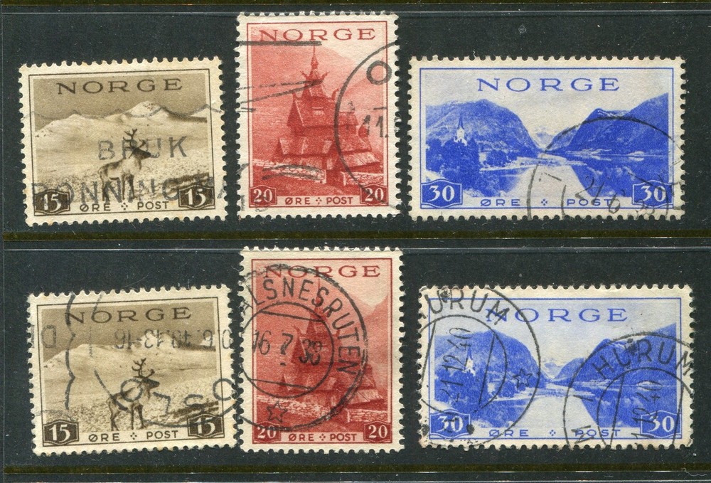 Norway #181-186 Reindeer Complete Set [Used]