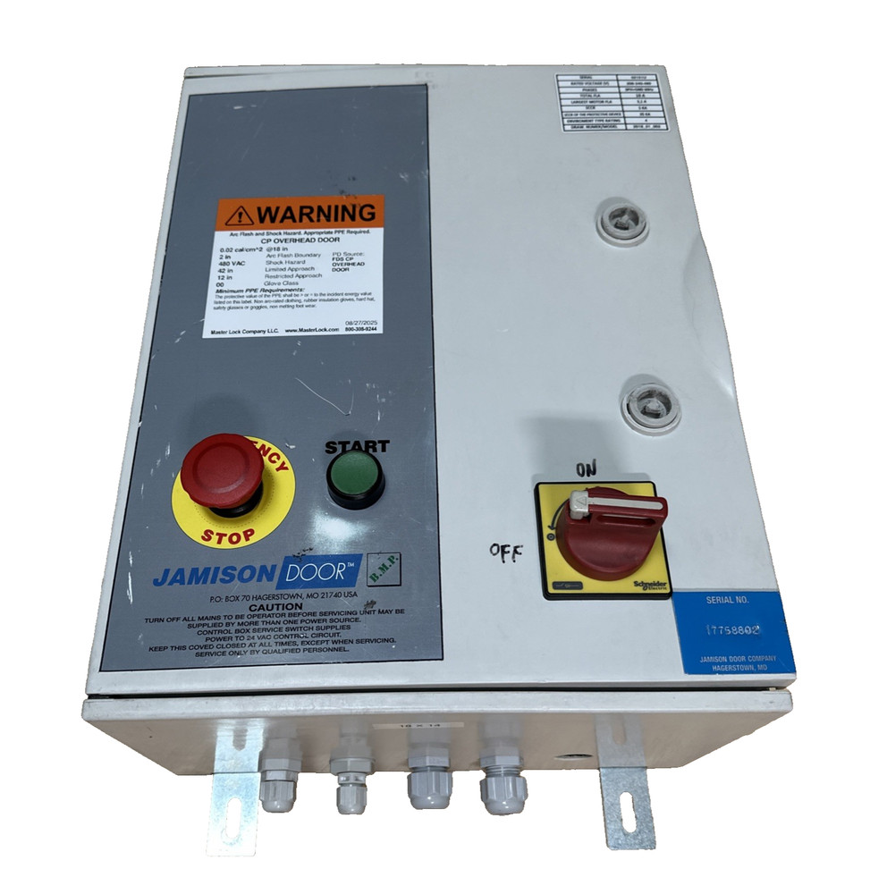 Jamison BMP CP Overhead Speed Door Control Box Controller Ships Free