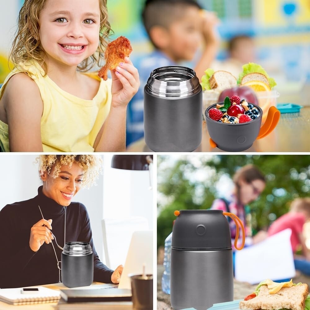 Termos Para Comida Grande 17 Oz Caliente Calentador De Portatil Acero Inoxidable