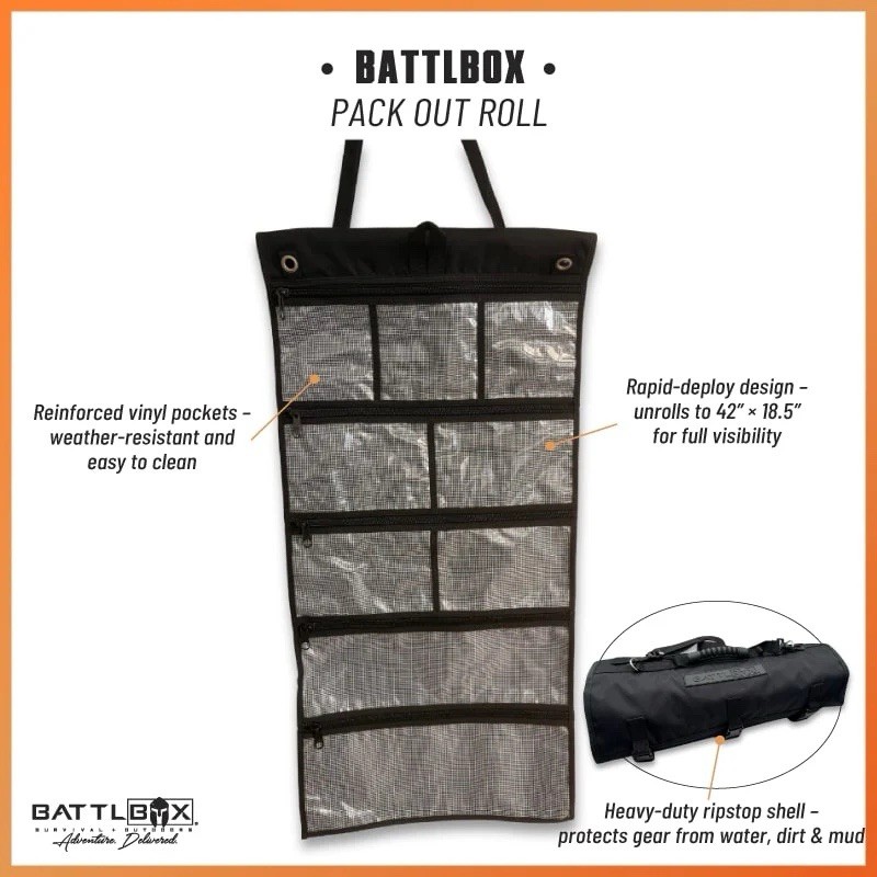 BattlBox Pack Out Roll Heavy-Duty Gear Organizer