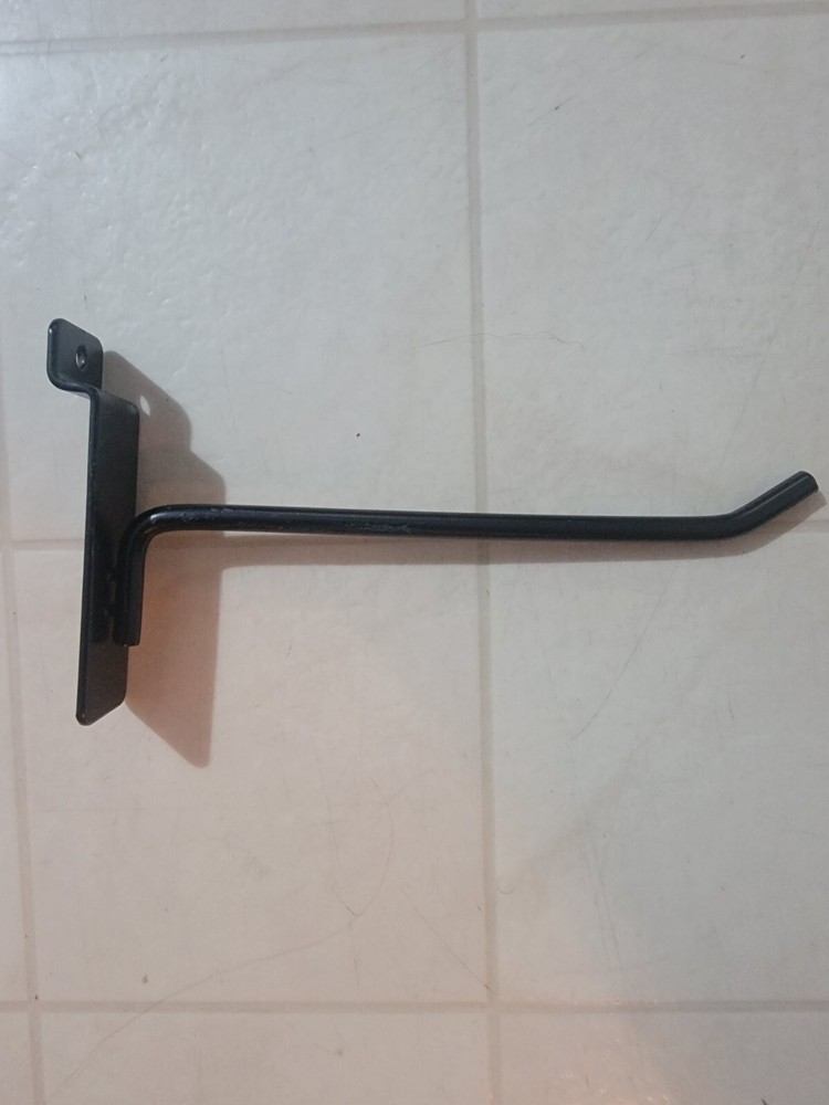 Peg Hook For Slatwall Black Black 6"