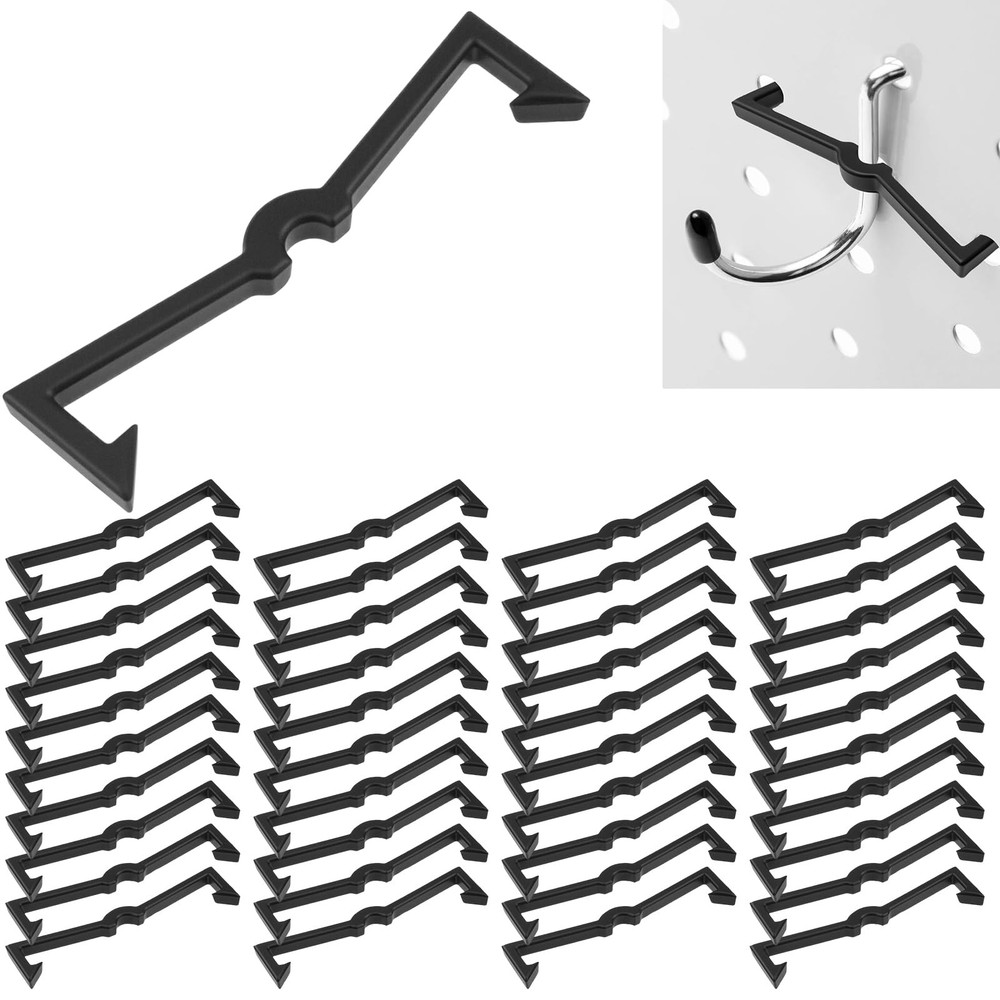 Pegboard Hook Locks Plastic Clip Retainers & Organizer Accessories Organizer