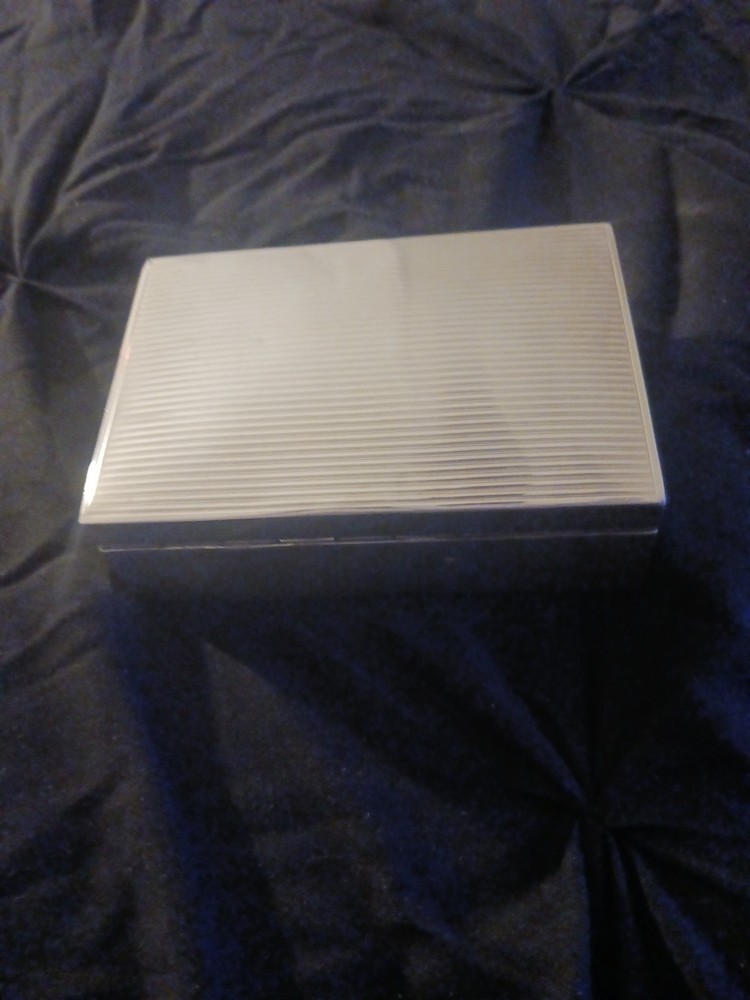 Vintage 800 Silver Cigarette Box