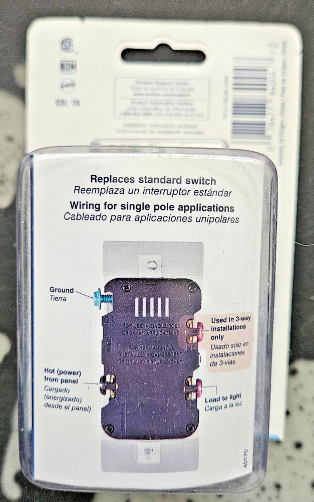 Leviton Toggle Slide Dimmer Switch for Dimmable LED