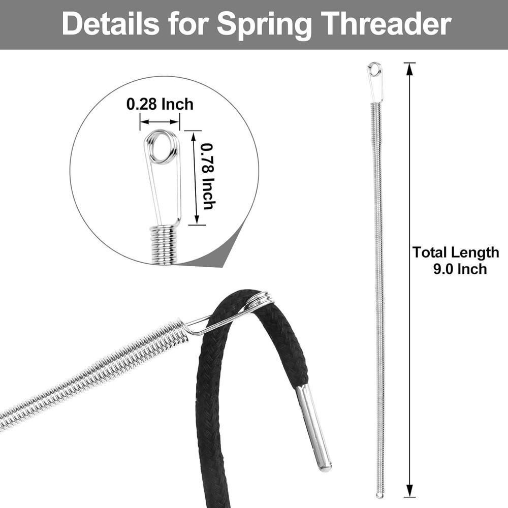 MiniRed Replacement Drawstring Cords 57" with Threading Tools 12 Pack