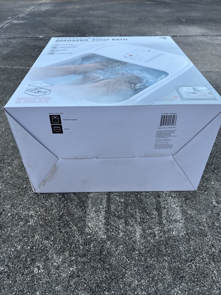 NEW-Sharper Image Spa Haven Foot Bath, Heated with Rollers and LCD Display - NEW