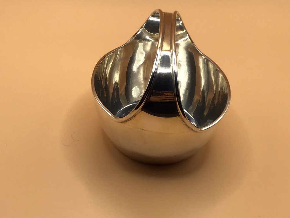 Antique David R. Rough Solid Sterling Silver Elegant Small Nut Bawl, 59.8g,