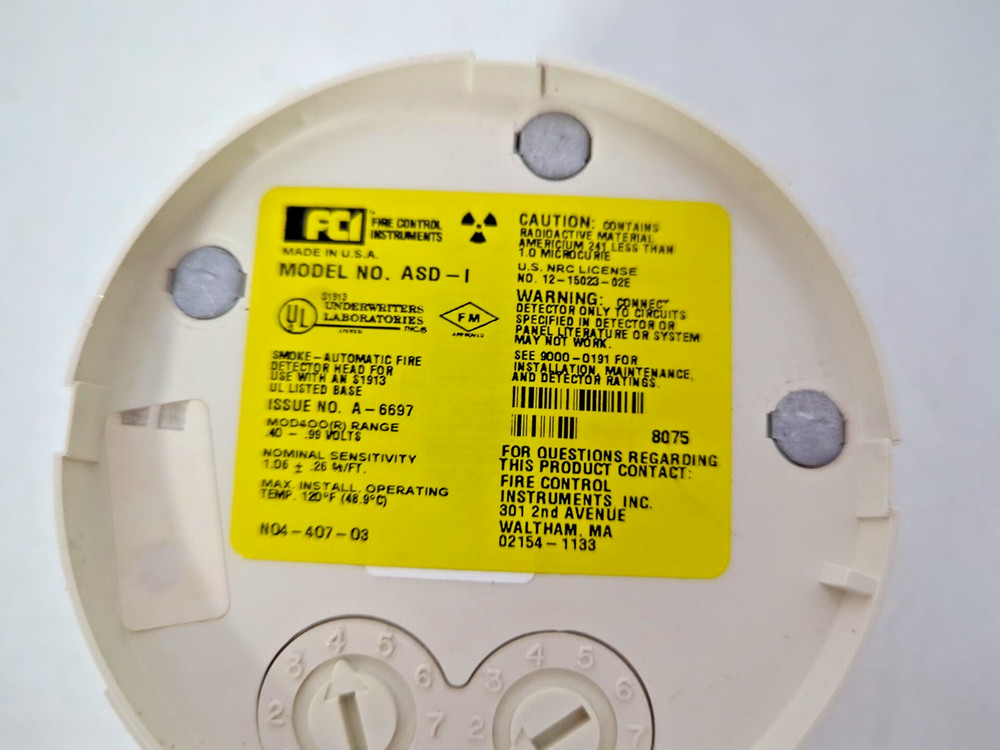 SMOKE DETECTOR ASD-I