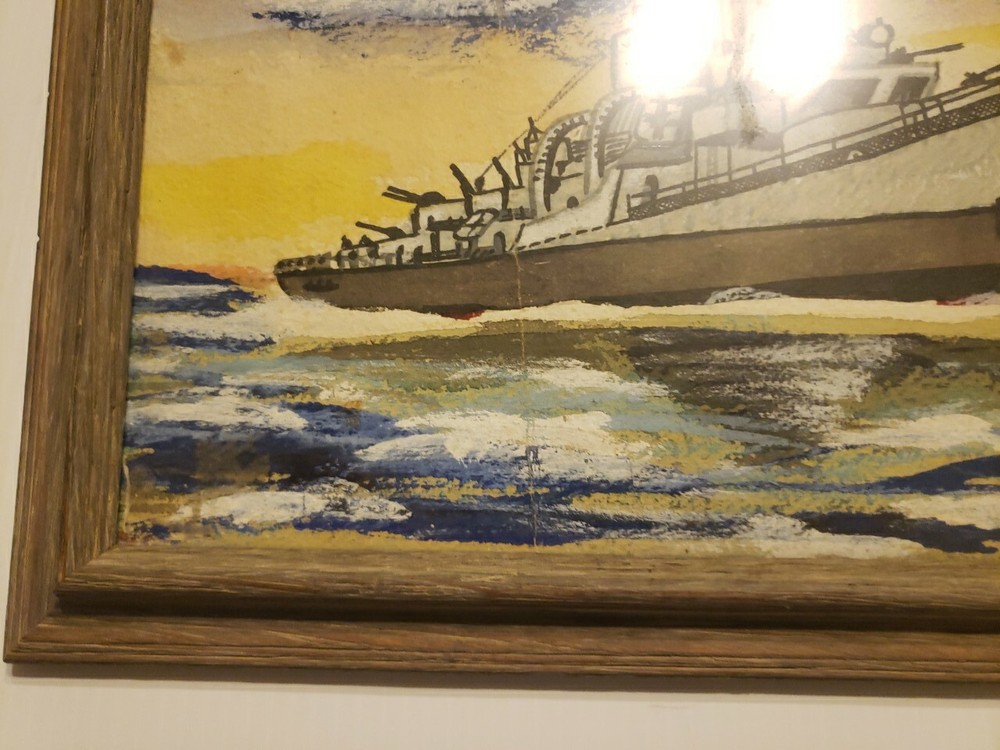 USS Hurst DE 250 Framed Art
