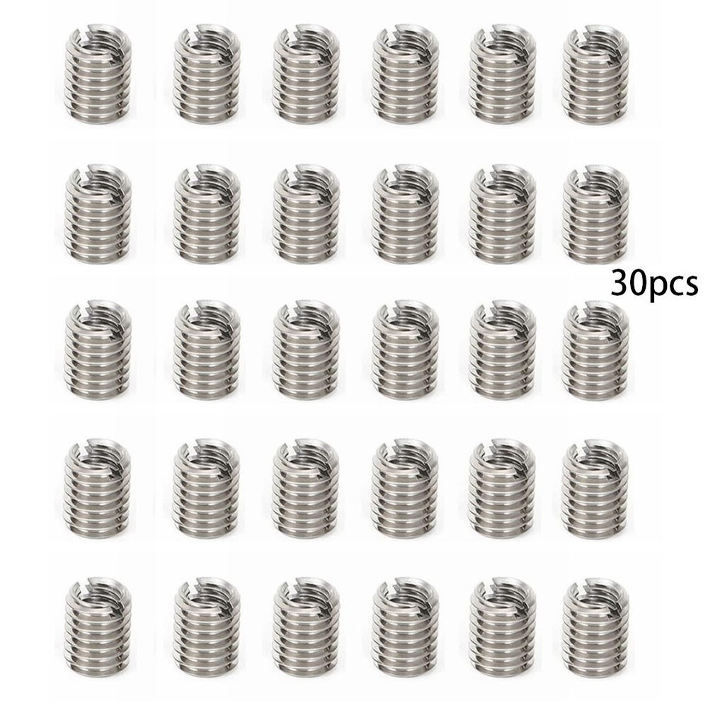 Thread Reducer Inserts Outer M8*1.25 Threaded 10MM 30pcs Adapter Hardware