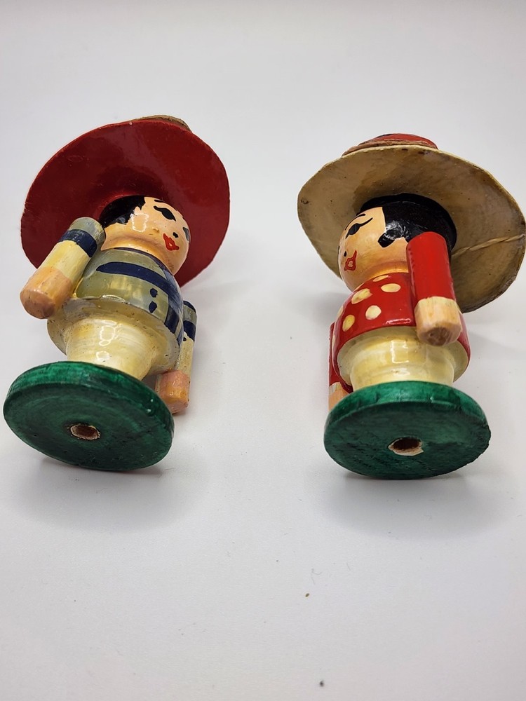 Wooden Ladybug Hat Figurine set, Novelty, Multicolor