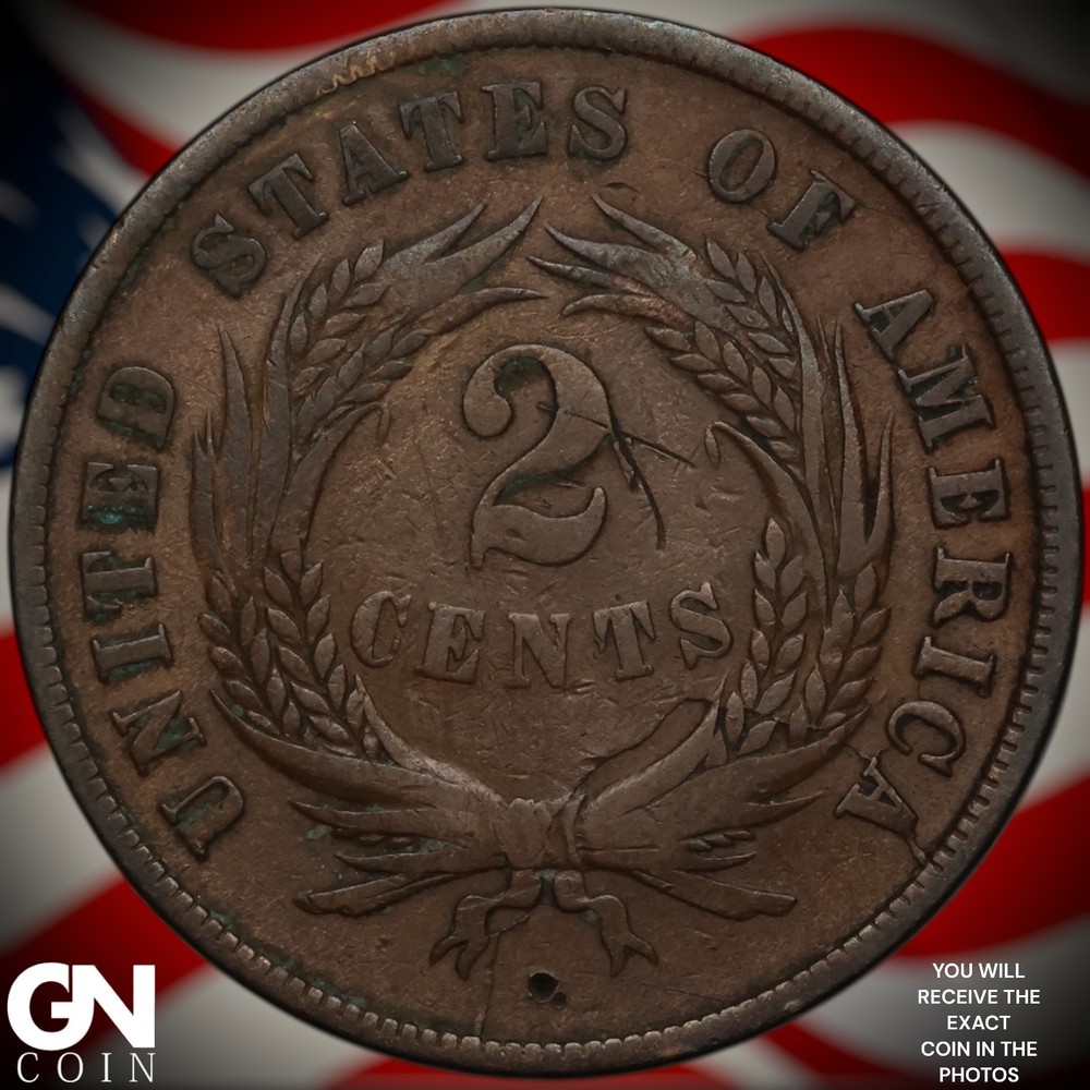 1865 2 Cent Piece A3383