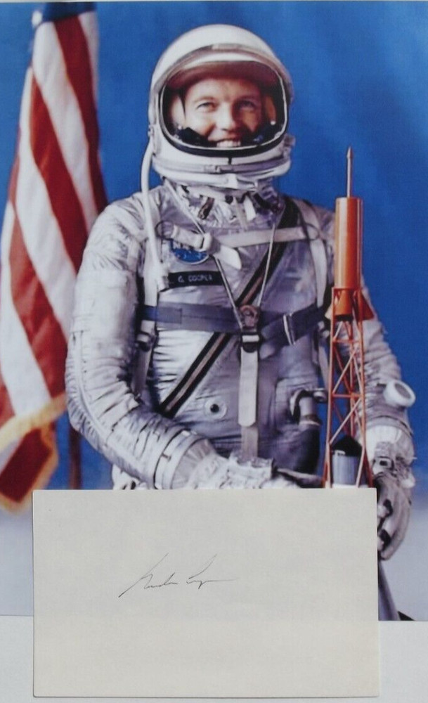 Gordon Cooper Original Mercury Seven Astronaut Signed Autograph