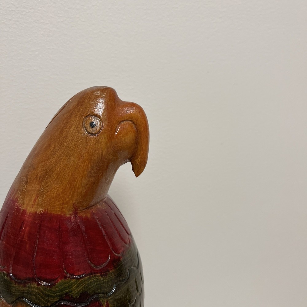 18” Hand Carved Parrot