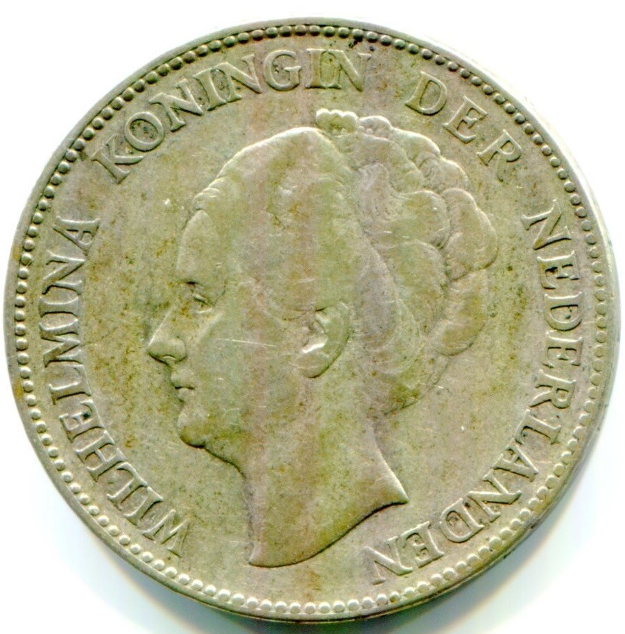 1931 Silver 1 Gulden - Netherlands !!