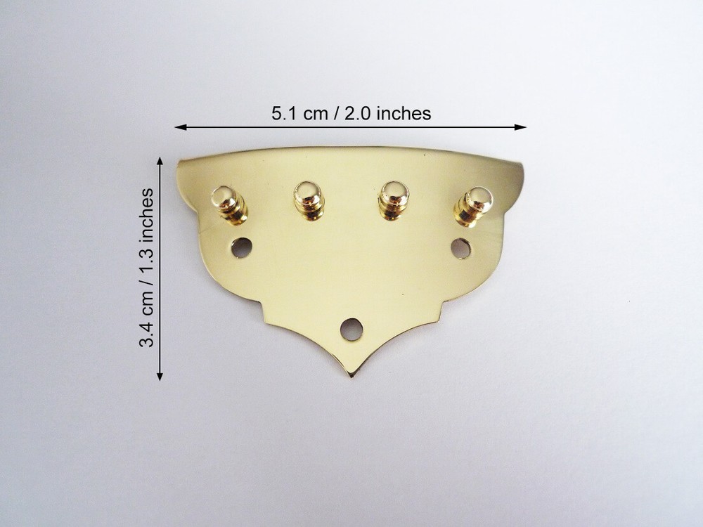 Brass Tailpiece for Mandolin (screws included)
