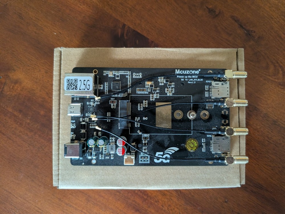 MCUZONE M.2 to Ethernet 2.5Gbps  Board