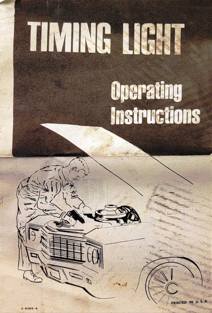 Vintage ICS DELUXE AUTO ENGINE ANALYZER Instructions