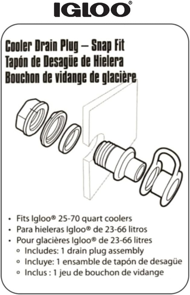 Replacement Triple Snap Drain Plug