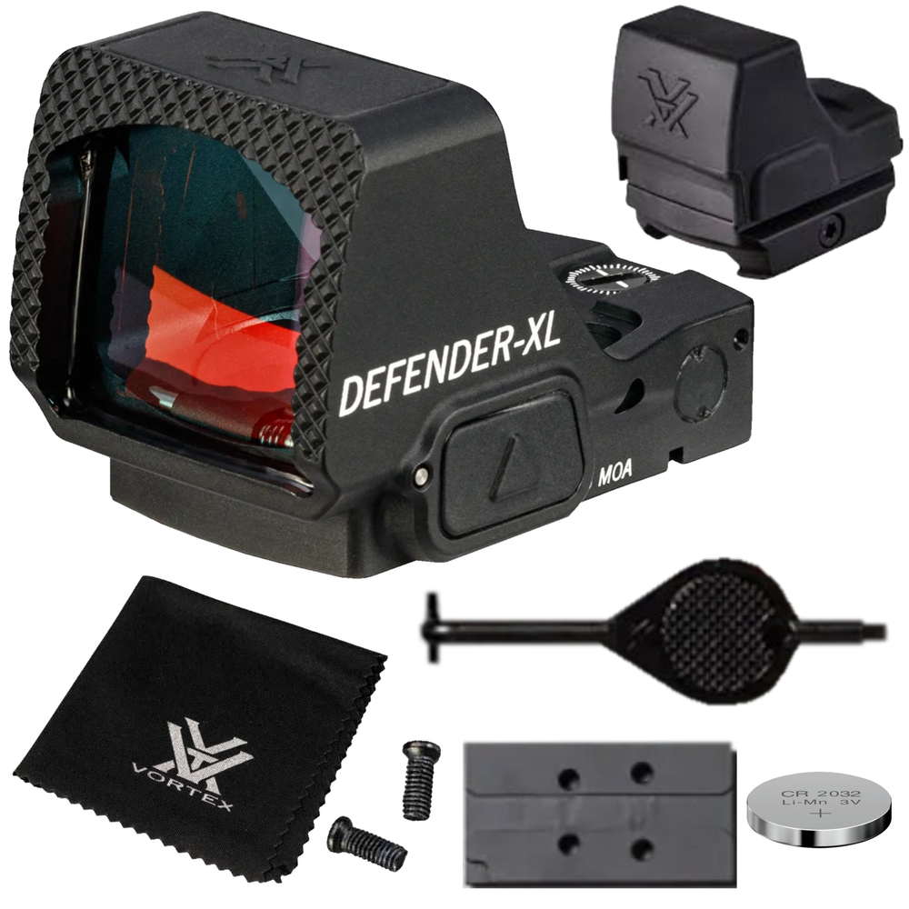 Vortex Optics Defender-XL Micro Waterproof 8 MOA Red Dot Sight with Free CD Hat