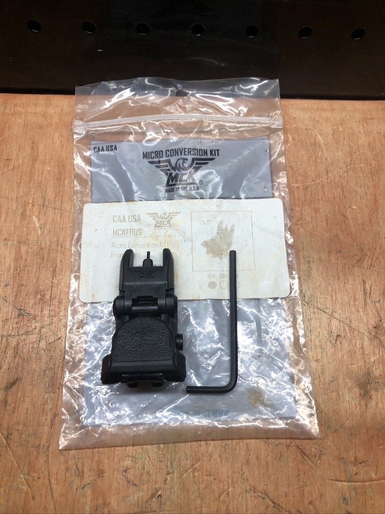 CAA MCKFL MCKFBUS BLACK Front Flip Back Up Sight NOS MICRO CONVERSION JB