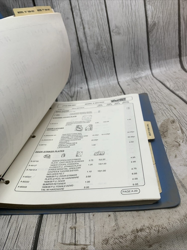 Vintique ‘87 Catalog Manual Binder