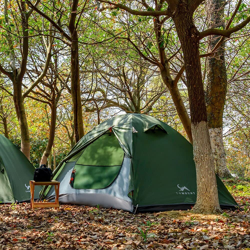 2-Person Waterproof Backpacking Tent Lightweight Double Layer for Camping