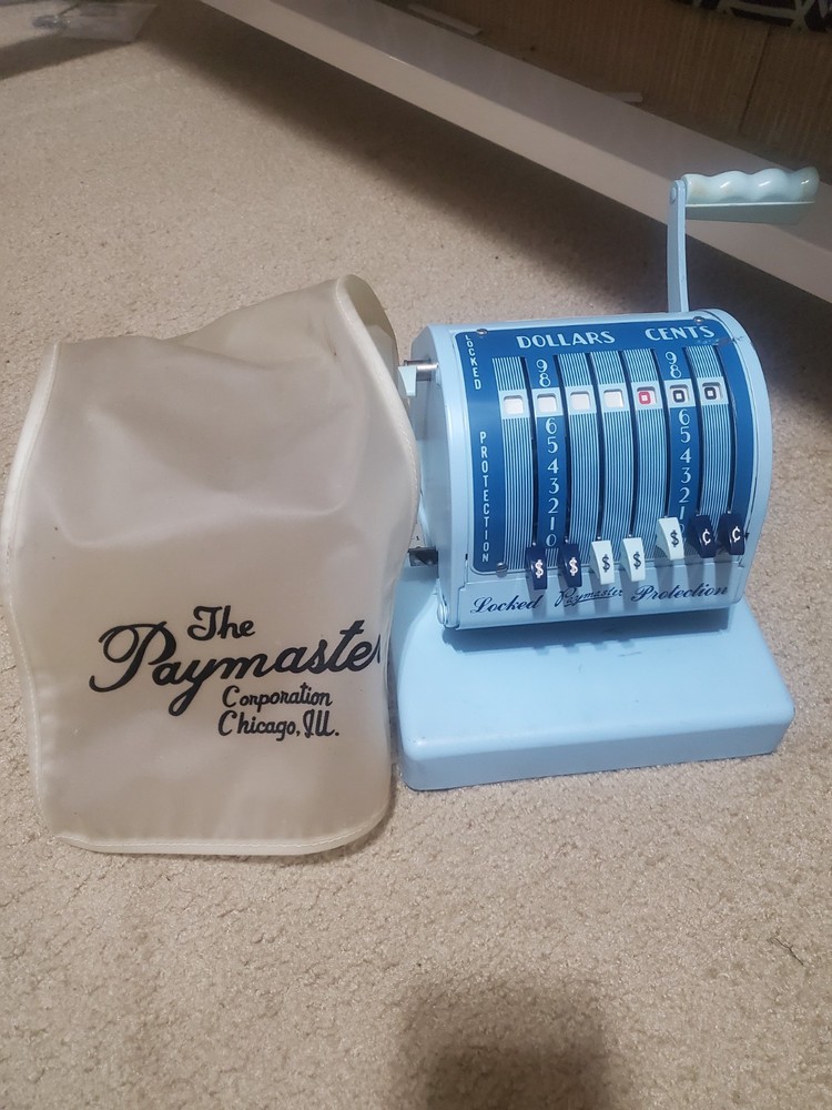 Vintage PAYMASTER X-550 Check Writing Machine