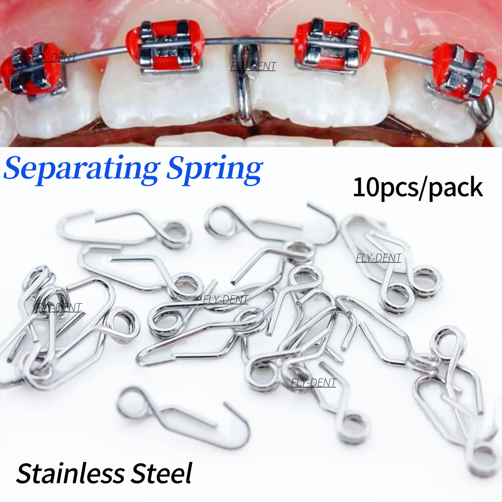 100pcs Dental Orthodontic Self-Locking Separating Spring Separator SS Springs