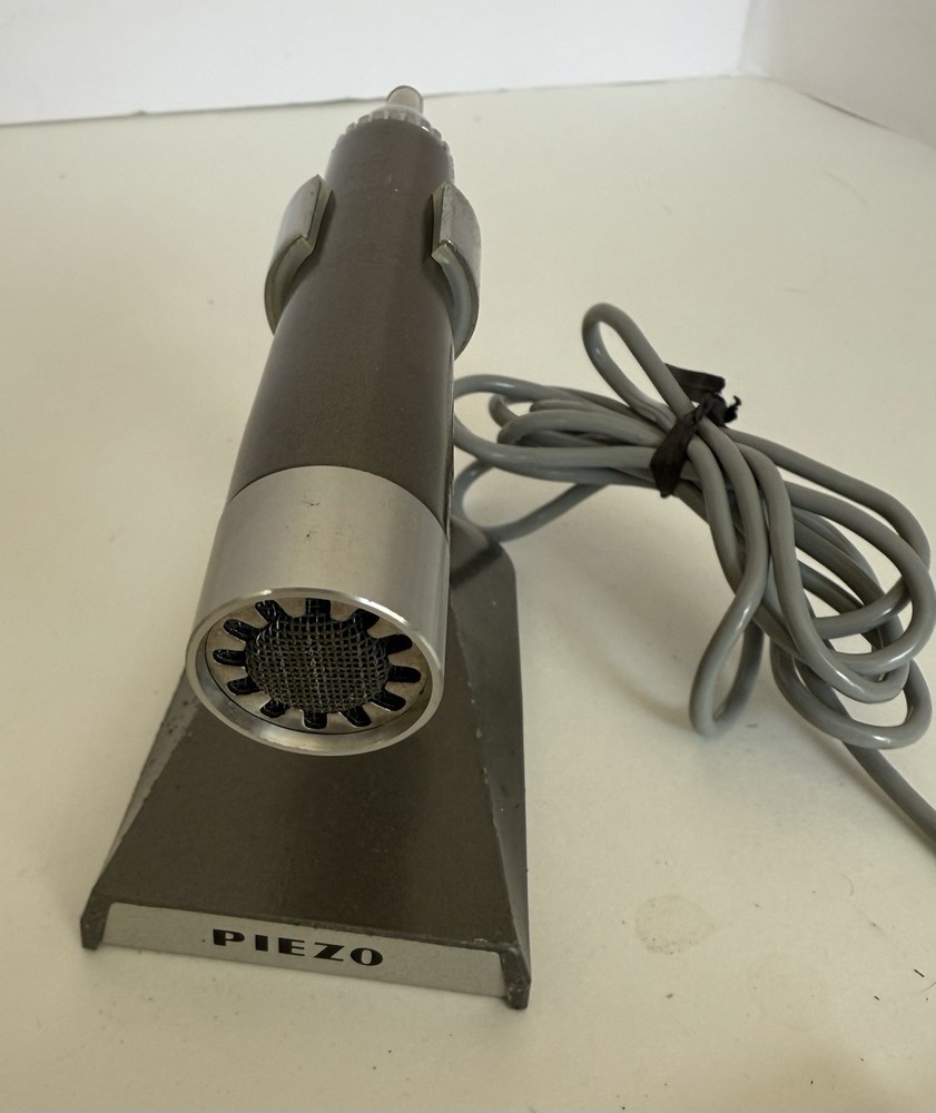 Vintage Piezo Dynamic Microphone Model DX-75 Japan Untested With Box