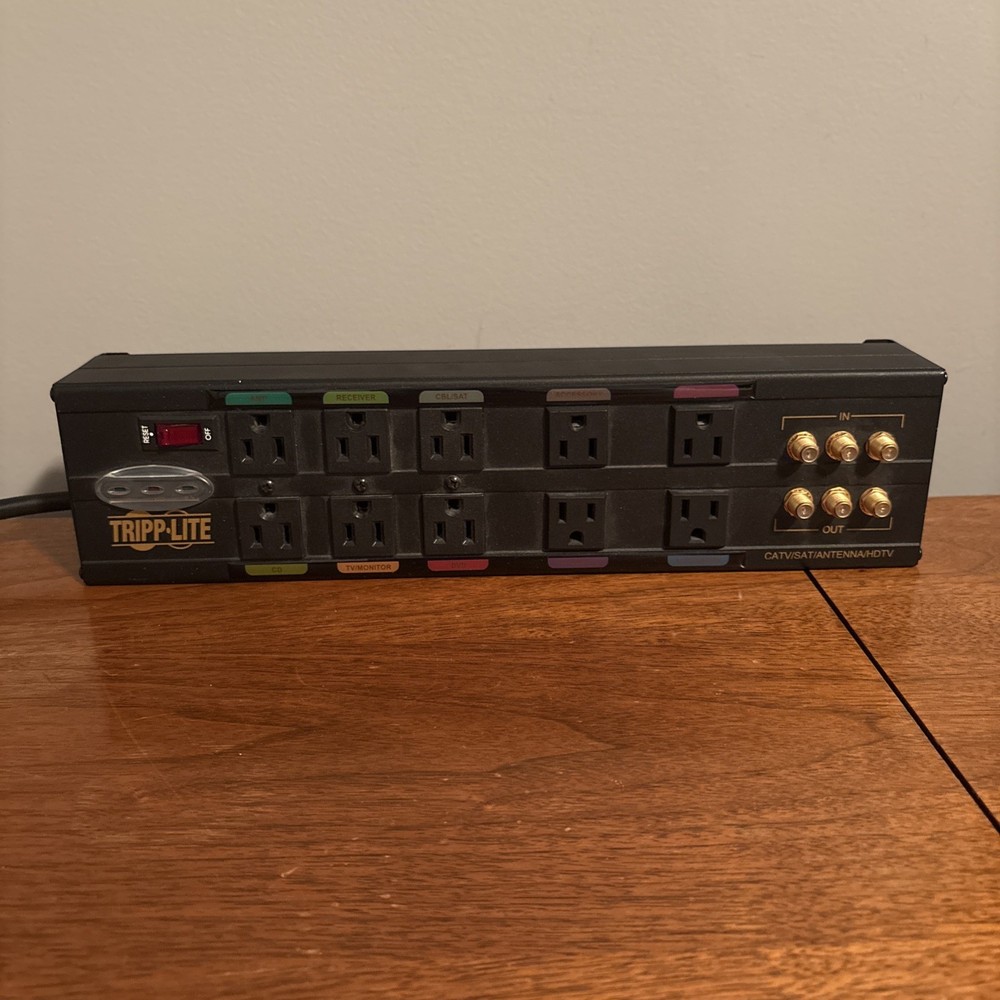 Tripp Lite Transient Voltage Surge Suppressor HT10DBS Works! EUC