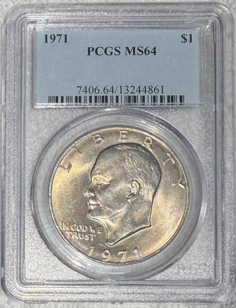 1971 - P Eisenhower Dollar $1 PCGS MS64