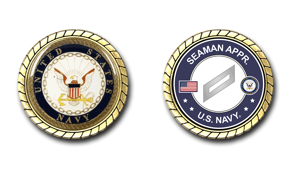 US Navy Seaman Apprentice Challenge Coin Officially Licensed